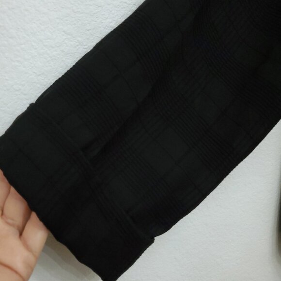 Anthropologie Sancia V-Neck Women's Button Breezy Check Shirt Size Large - Picture 7 of 13